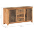 Rustika Rowe -  Sideboard 140x40x75 cm Solid Reclaimed Wood